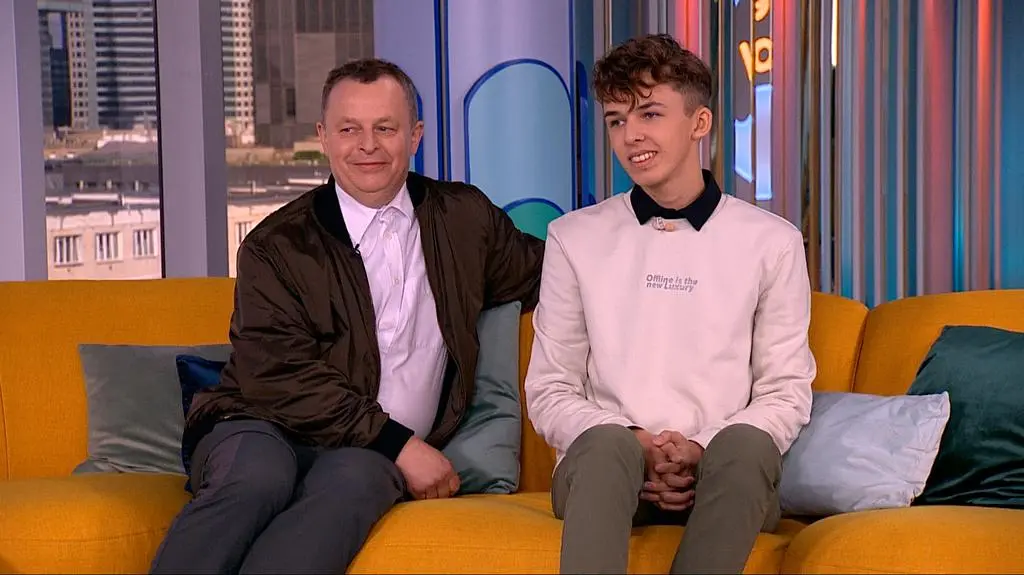 Stefan Balcerak i jego tata Jan Balcerak