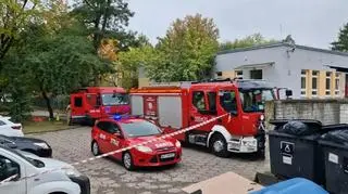 Ewakuacja w warszawskiej szkole