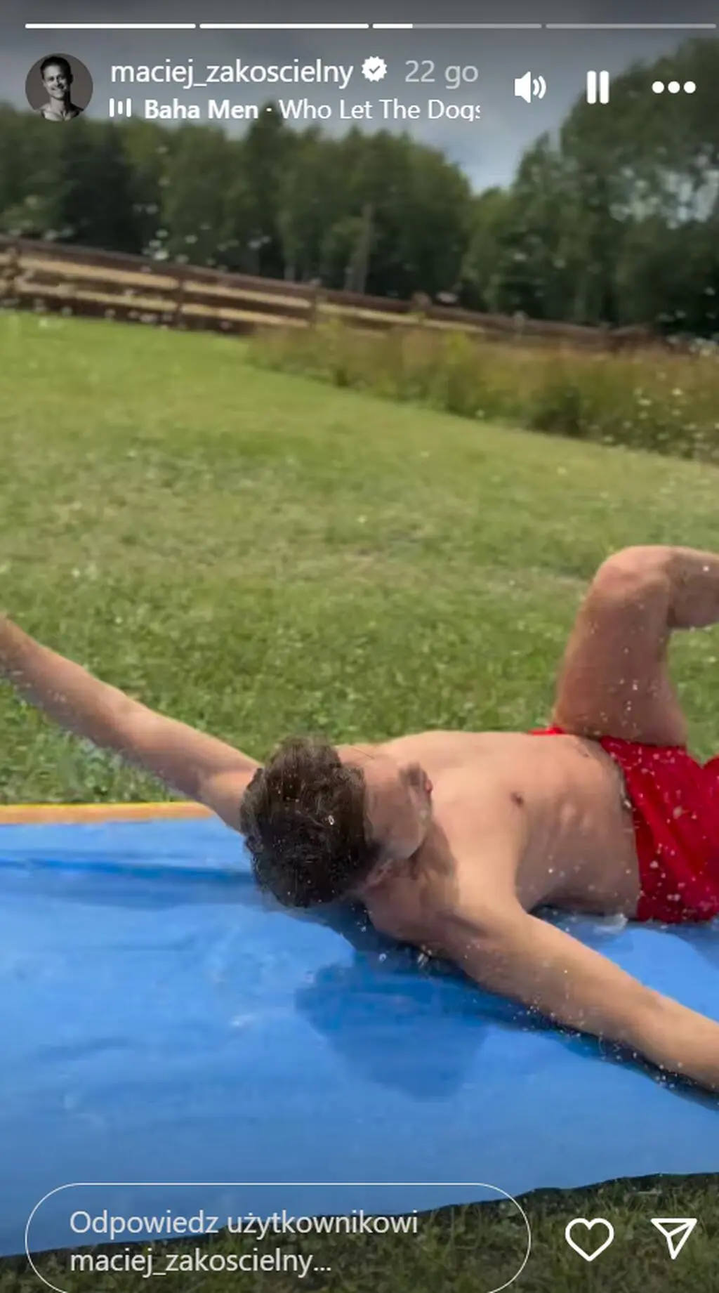 InstaStories Macieja Zakościelnego