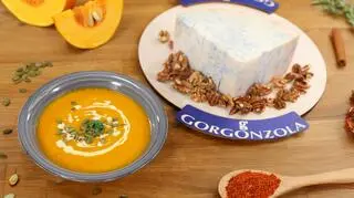 Zupa z pieczonej dyni i królowa wśród serów. Gorgonzola DOP to idealna baza do jesiennej uczty 