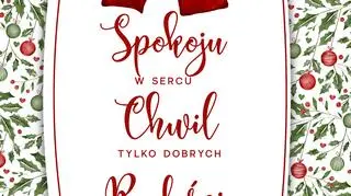 Pobierz kartkę świąteczną z kokardą