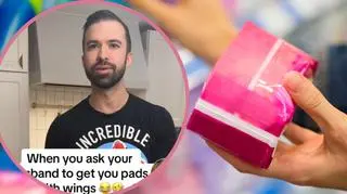 Poprosiła męża, by kupił jej podpaski ze skrzydełkami. To, co przyniósł ją zszokowało 