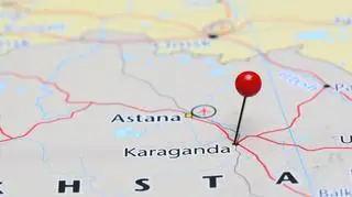 mapa Kazachstanu