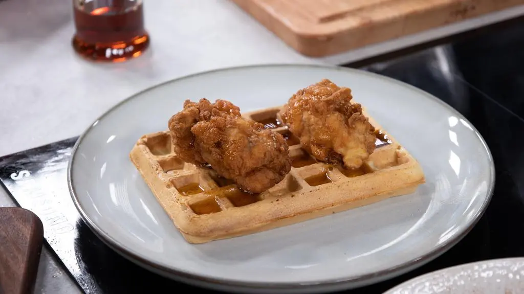 Chicken waffles
