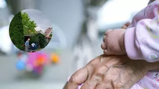 Uwieczniła wzruszającą chwilę 95-letniego dziadka z jej małym synkiem