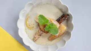 Karmelizowane gruszki w syropie z mleczka kokosowego