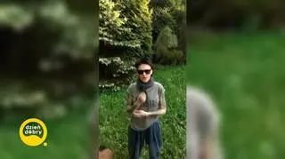 Agnieszka Chylińska z życzeniami dla Gabrysi
