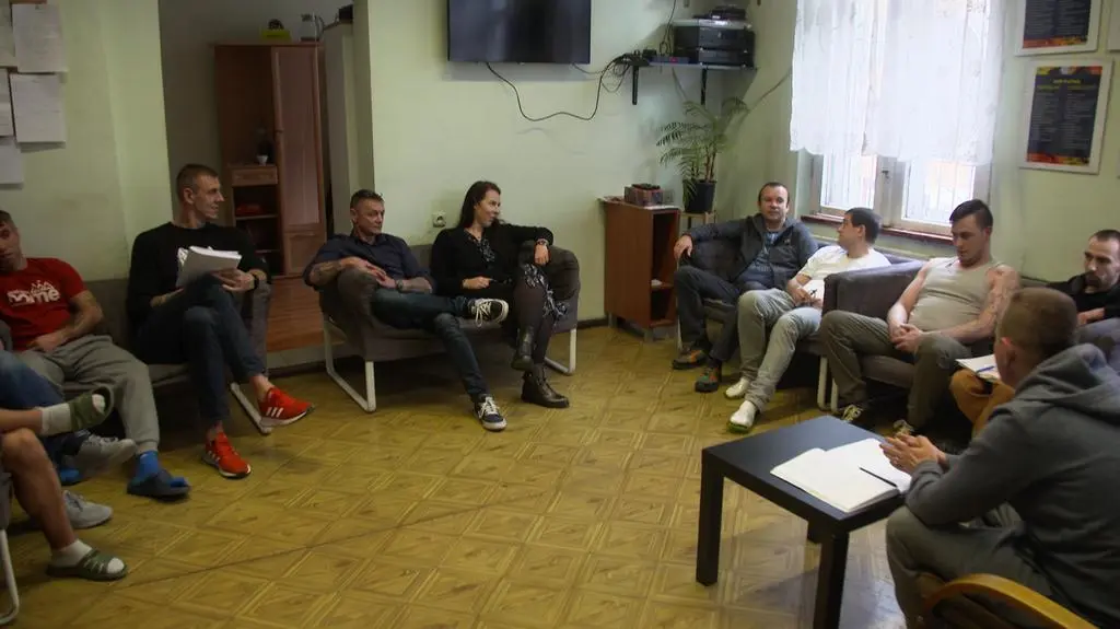 Podopieczni i zespół fundacji POMOST 