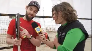 Tenis plażowy w środku zimy