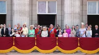 Brytyjska rodzina królewska podczas Trooping Color
