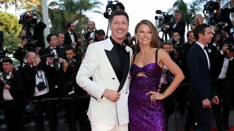 Anna i Robert Lewandowscy na premierze filmu Elvis w Cannes