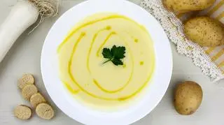 Krem ziemniaczany z wasabi i chrzanem - przepis na obiad od Sebastiana Olmy