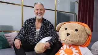 Robert Kupisz z misiem