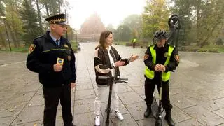 Strażnicy miejscy na hulajnogach