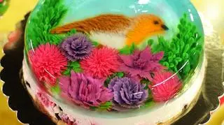 Ciasto z galaretką 3D