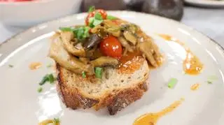 Gulasz z boczniaków ostrygowych à la myśliwski 