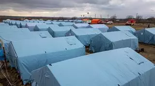 Namioty dla uchodźców z Ukrainy w Mołdawii