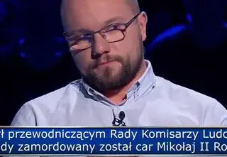 "Milionerzy". Pytanie historyczne o Przewodniczącego Rady Komisarzy Ludowych RFSRR. Znasz odpowiedź?