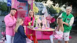 Bajkowy salon fryzjerski w stylu Barbie i lalki naszych najmłodszych widzów pod studiem Dzień Dobry TVN
