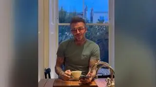 David Beckham nucił świąteczną piosenkę. Z ukrycia nagrała go żona