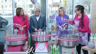 Prowadzący Dzień Dobry TVN kręcili jaja z waty cukrowej. Kto wygrał pojedynek? 