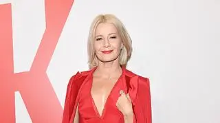 Małgorzata Kożuchowska - kreacja aktorki na premierze filmu "Gierek"