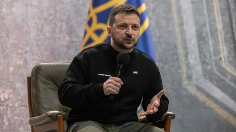 Wołodymyr Zełenski pokazał pokój, w którym mieszka od wybuchu wojny