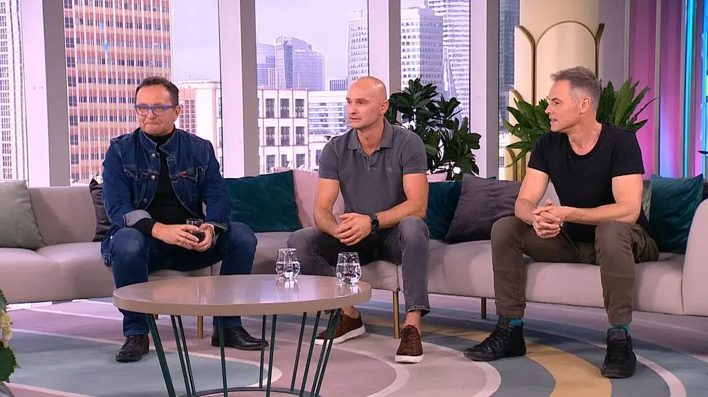 Łukasz Rybarski, aktor, Dominik Strzelec, prowadzący program "Usterka", Waldemar Błaszczyk, aktor 