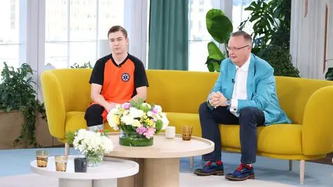 Profesor Krzysztof J. Filipiak oraz lekarz Bartosz Komsta w studiu Dzień Dobry TVN