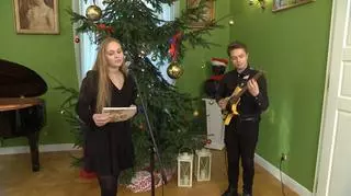 Młody i utalentowany duet wprowadza świąteczną atmosferę. Wojtek i Iga z piosenką "Snowman"