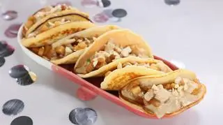 Taco pancake z jabłkiem i masłem orzechowym, czyli karnawałowe dania od MasterChefów