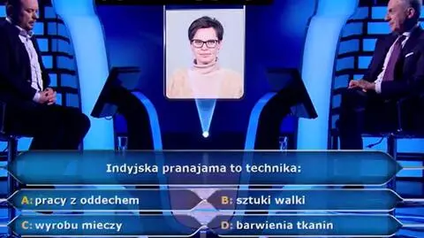 "Milionerzy" - czym jest "indyjska pranajama"?