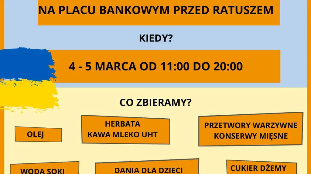 Informacja o akcji Zbiórka Żywności SOS