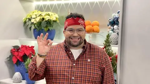Szymon Czerwiński w kuchni Dzień Dobry TVN