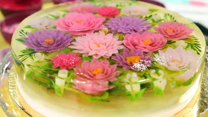 Ciasto z galaretką 3D