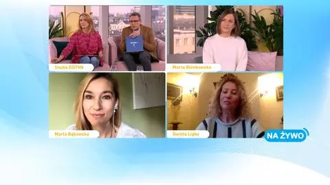 Anna Kalczyńska, Andrzej Sołtysik, prowadzący Dzień Dobry TVN, Marta Blonkowska, autorka książki "Boska górka", Marta Bąkowska, dziecięcy psycholog kliniczny, Dorota Lipko, wdowa po muzyku Romualdzie Lipko.