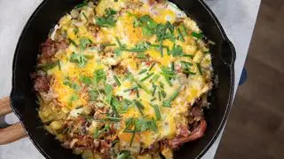 Amerykańskie śniadanie w stylu tex mex