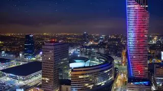 Warszawa nocą