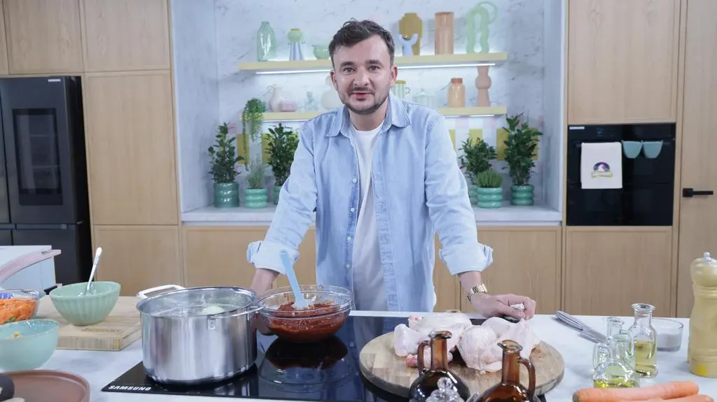 Grzegorz Zawierucha w kuchni Dzień Dobry TVN