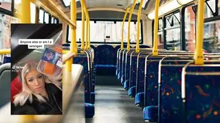 Ucztowała w autobusie i pochwaliła się tym w sieci