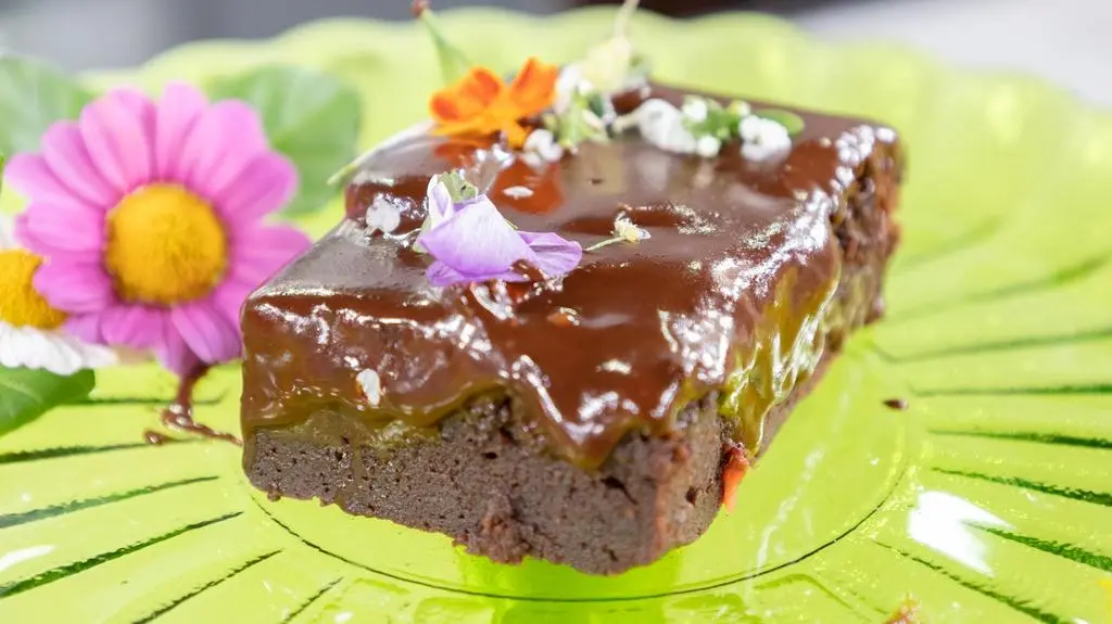 Brownie z truskawkami