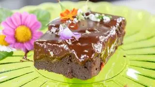 Brownie z truskawkami