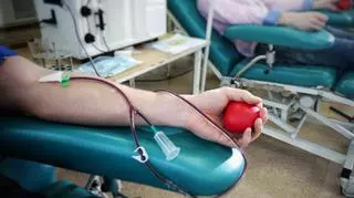 osoba, która oddaje krew 