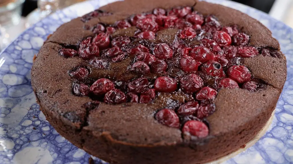 Espresso brownie z wiśniami