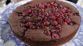 Espresso brownie z wiśniami