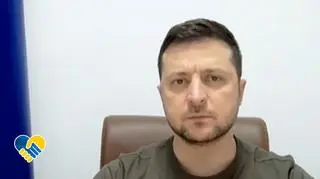 Wołodymyr Zełenski przemawiał w parlamencie. "Niech żyje wolna Polska, niech żyje wolna Ukraina"