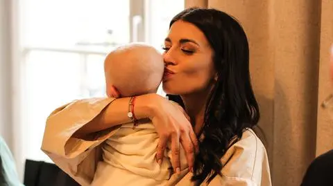 Magdalena Stępień z synem Oliwierem
