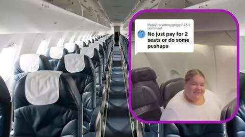 Podróżniczka chce, by linie lotnicze oferowały bezpłatne dodatkowe miejsca osobom plus size