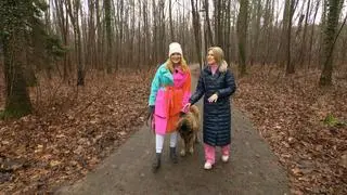 Dorota Chotecka z psem Lusią