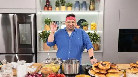 Szymon Czerwiński w kuchni Dzień Dobry TVN